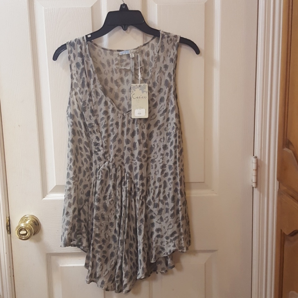 Cecico Leopard print Tank Top
